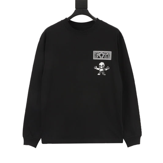 Chrome Hearts Skull Figure Print Long-Sleeve T-Shirt front view