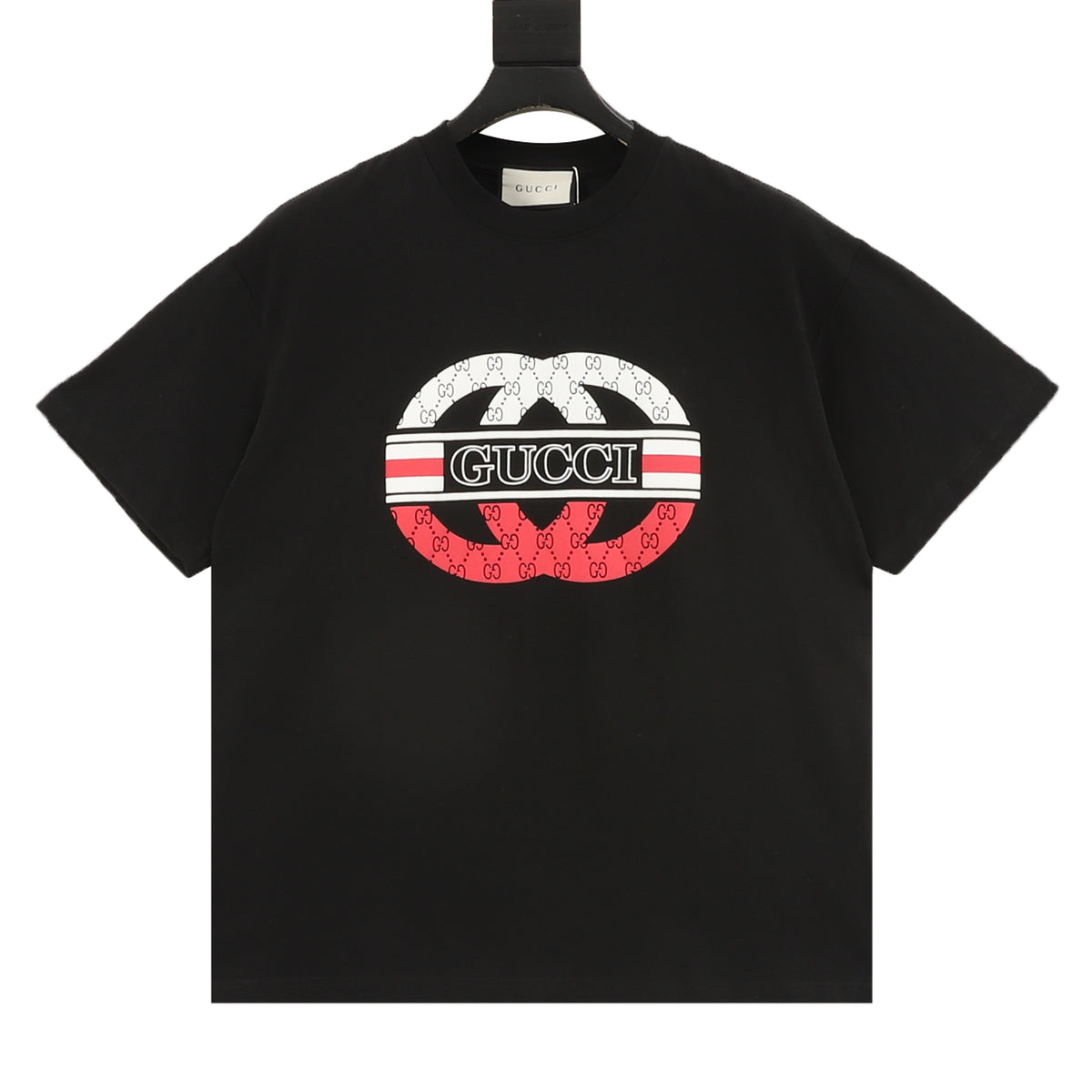 Gucci Contrast Double G Logo T-Shirt front view