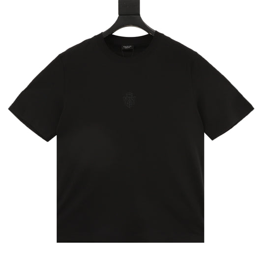 Gucci Crest Embroidered T-Shirt front view