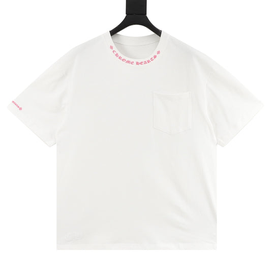 Chrome Hearts Collar Logo Print T-Shirt front view