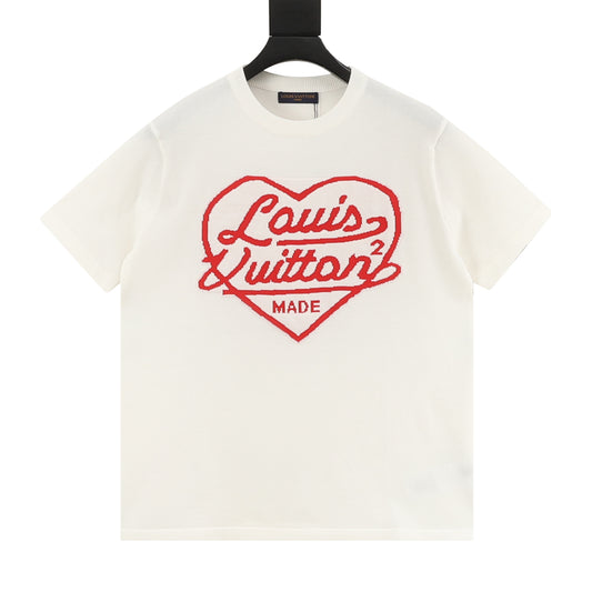 Louis Vuitton Heart Jacquard Knit T-Shirt front view
