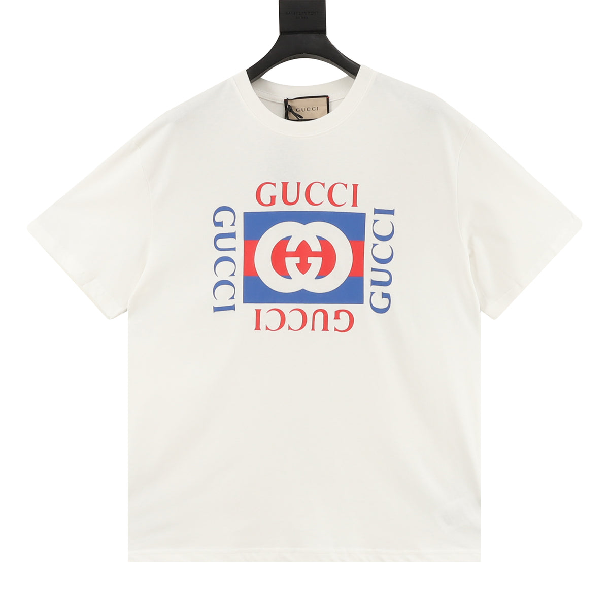 Gucci Square Interlocking G Print T-Shirt front view