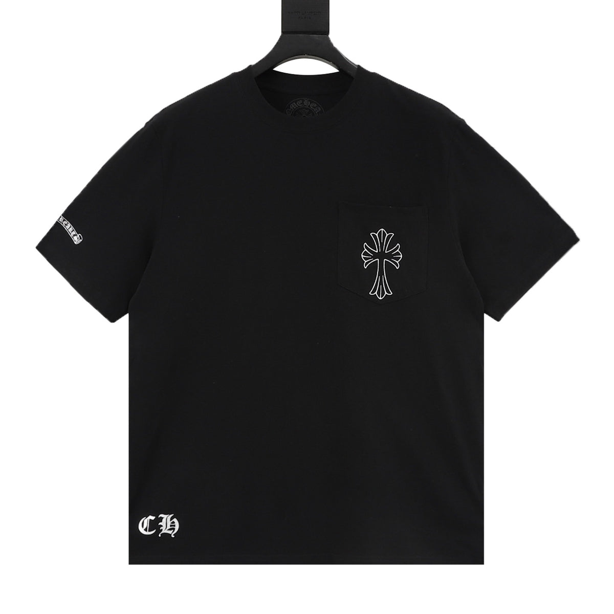 Chrome Hearts Gothic Script Cross T-Shirt front view
