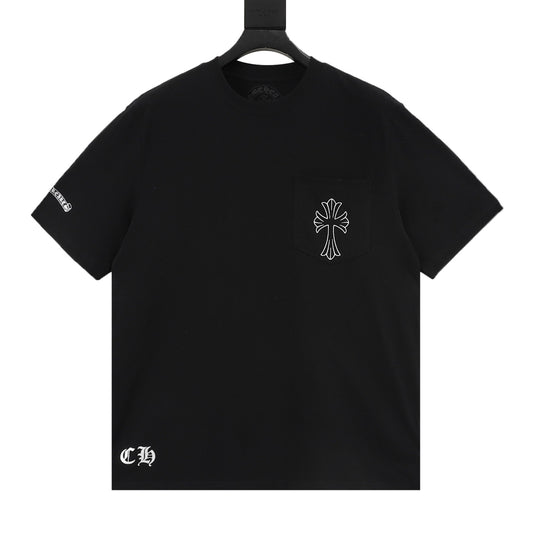 Chrome Hearts Gothic Script Cross T-Shirt front view