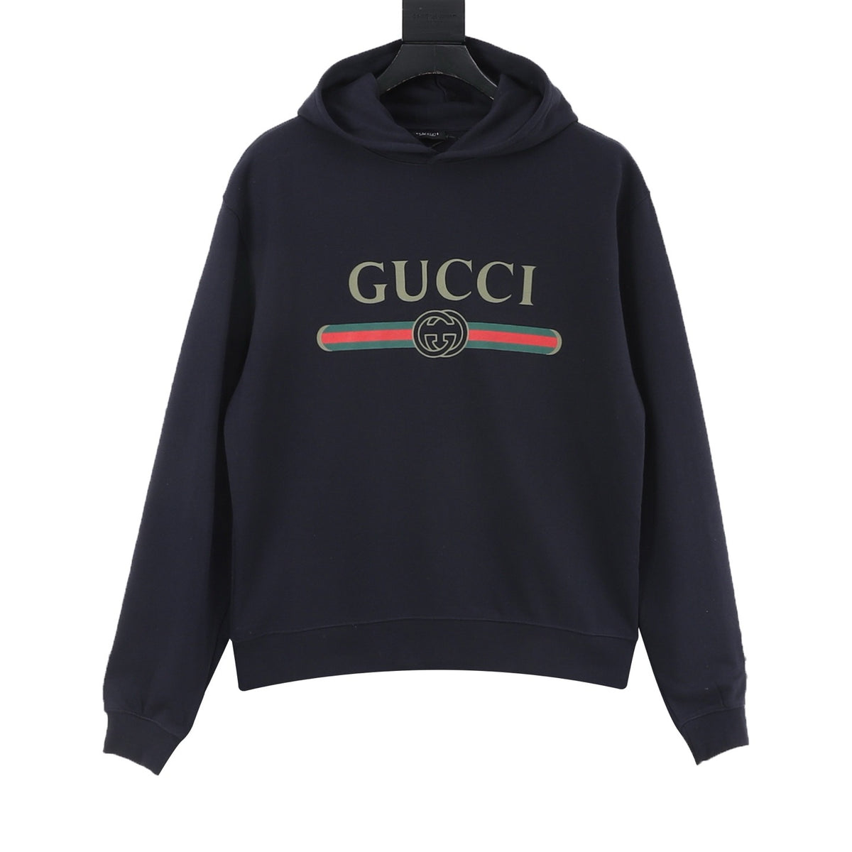 Gucci Belt Print Hooded Sweatshirt front view