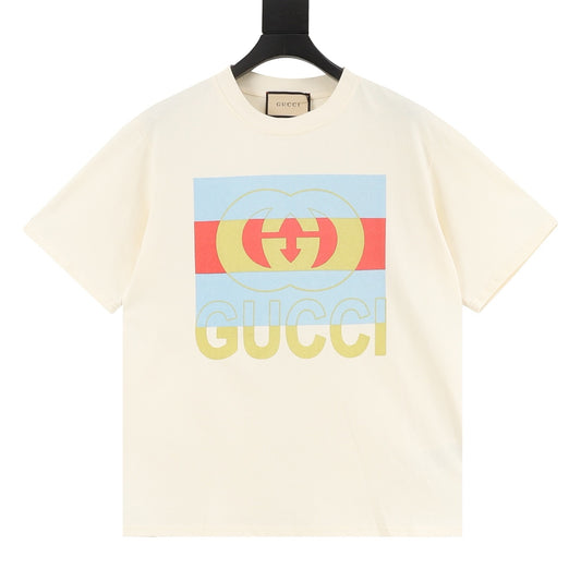 Gucci Square Double G Print T-Shirt front view