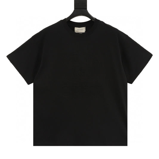Gucci Embossed Letter Logo T-Shirt front view