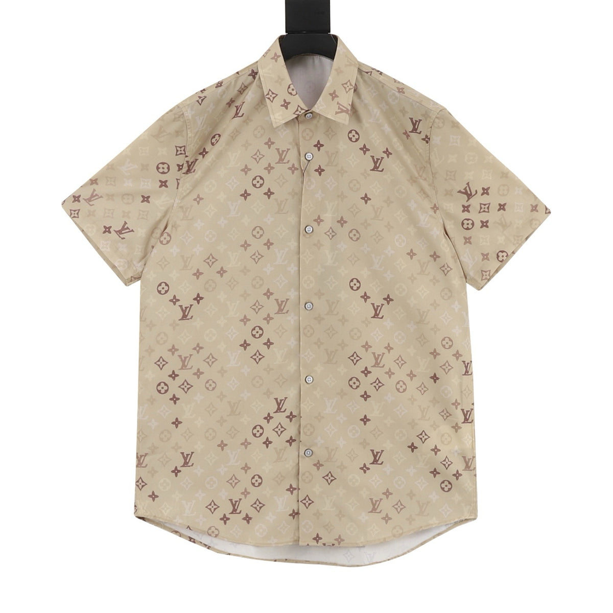 Louis Vuitton Monogram Short-Sleeve Shirt - Khaki front view
