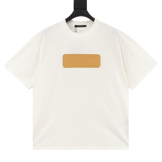 Louis Vuitton Leather Badge T-Shirt front view