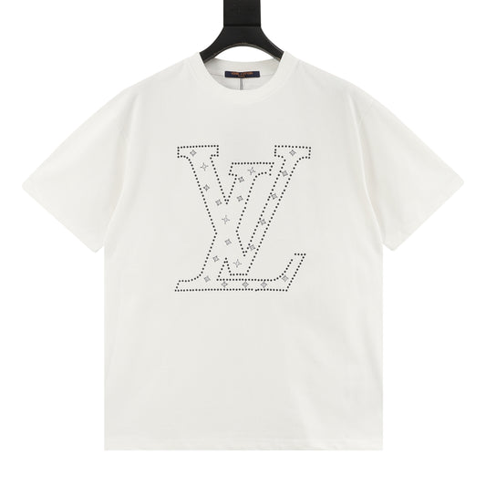 Louis Vuitton Crystal Dotted Logo T-Shirt front view