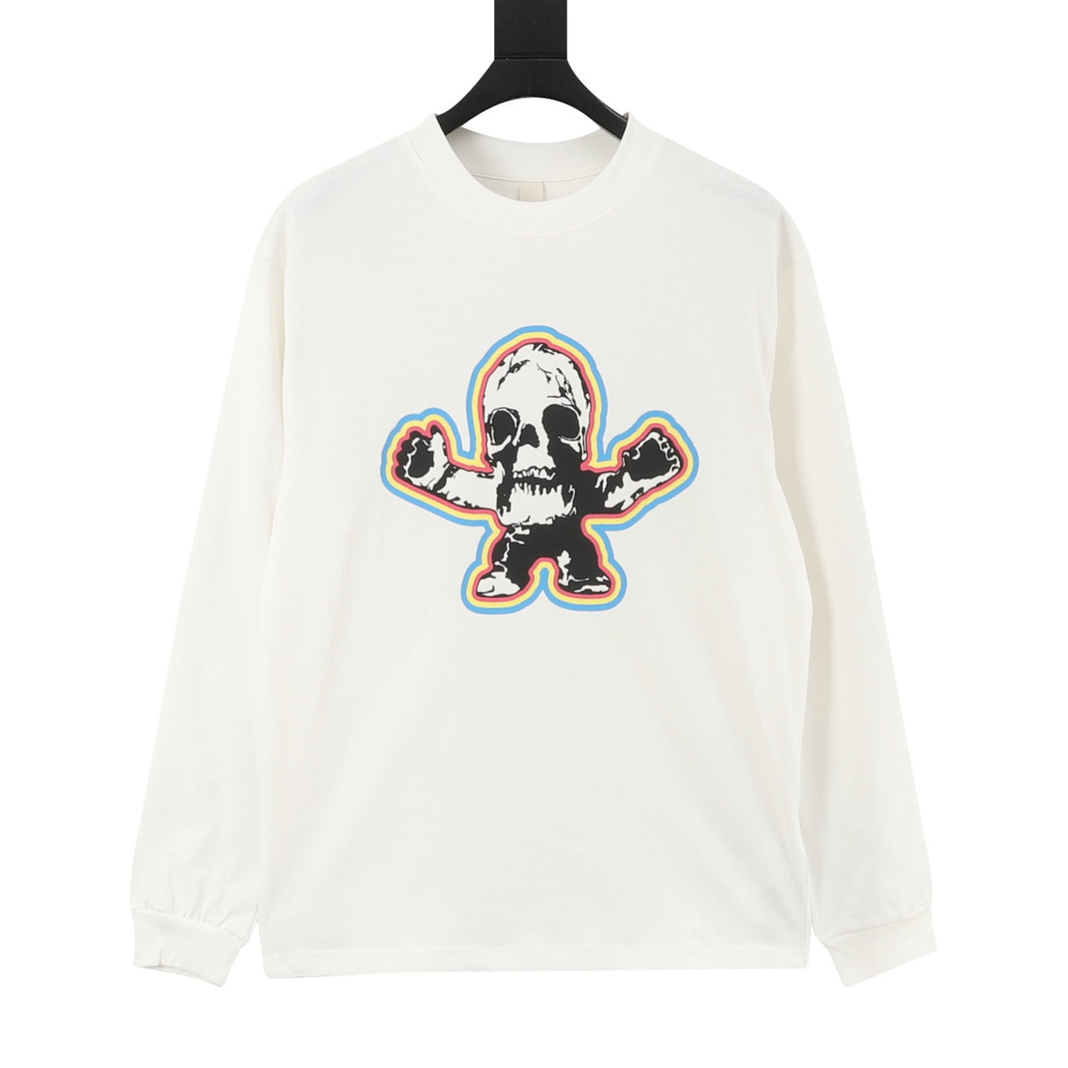 Chrome Hearts Skull Figure Print Long-Sleeve T-Shirt front view