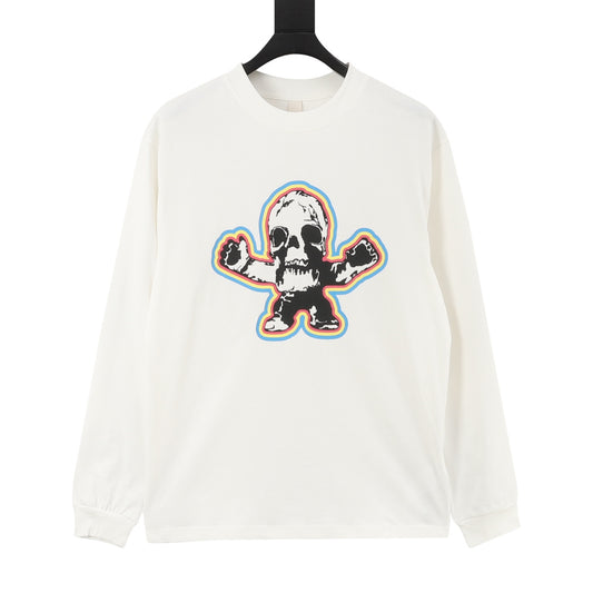 Chrome Hearts Skull Figure Print Long-Sleeve T-Shirt front view