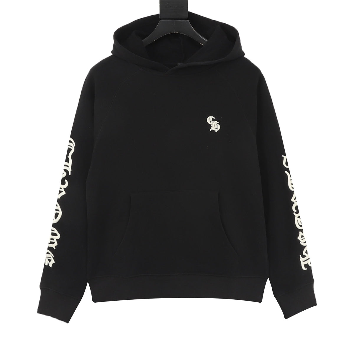 Chrome Hearts Gothic Script Embroidered Hoodie front view
