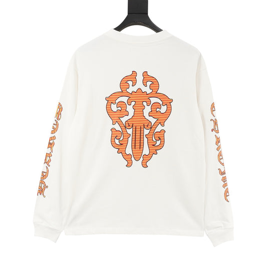 Chrome Hearts Dagger Print Long-Sleeve T-Shirt front view