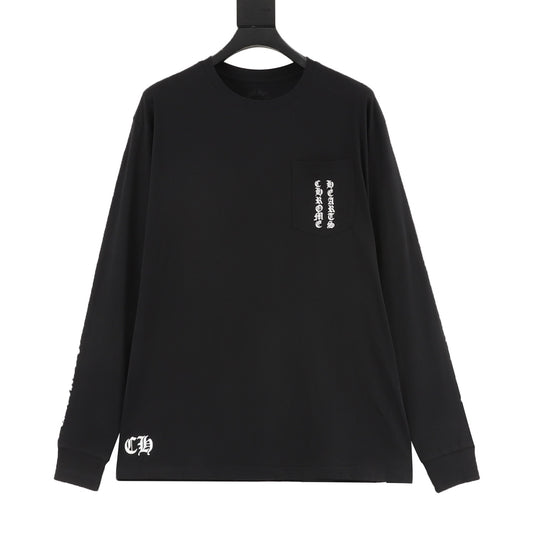 Chrome Hearts Floral Cross Print Long-Sleeve T-Shirt front view