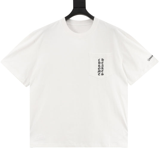 Chrome Hearts Gothic Scroll Print T-Shirt front view