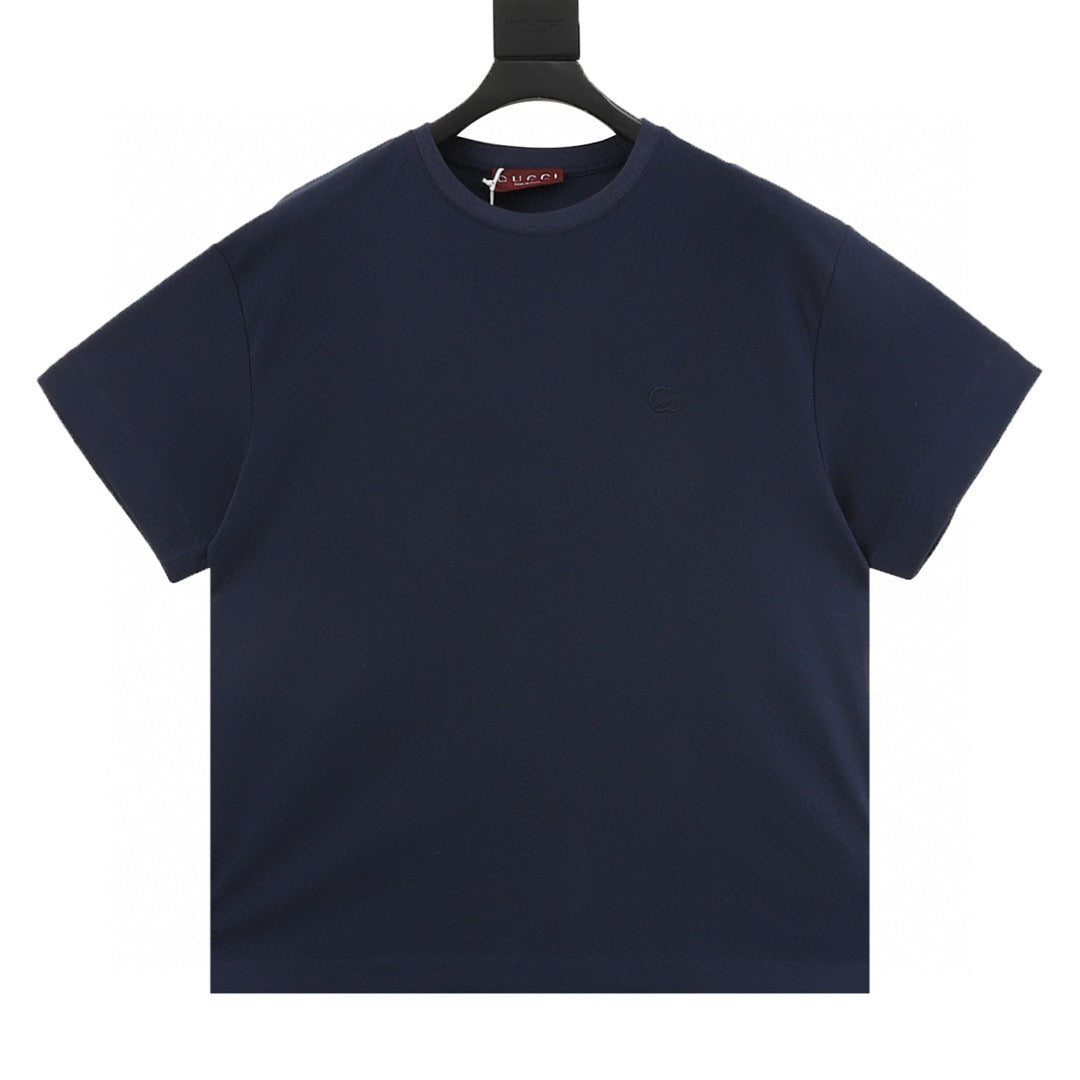 Gucci Interlocking Double G Embroidered T-Shirt front view