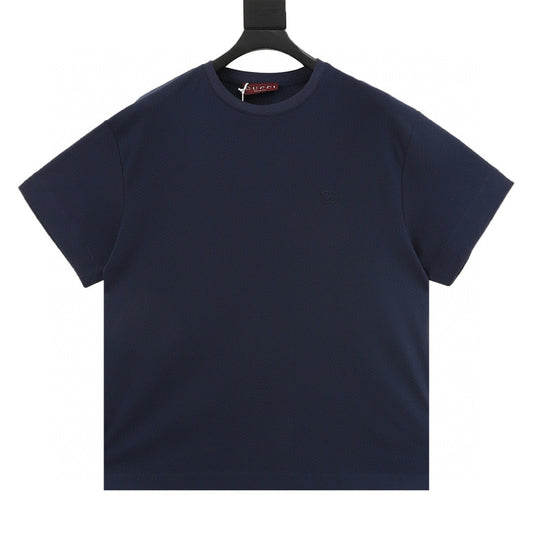 Gucci Interlocking Double G Embroidered T-Shirt front view