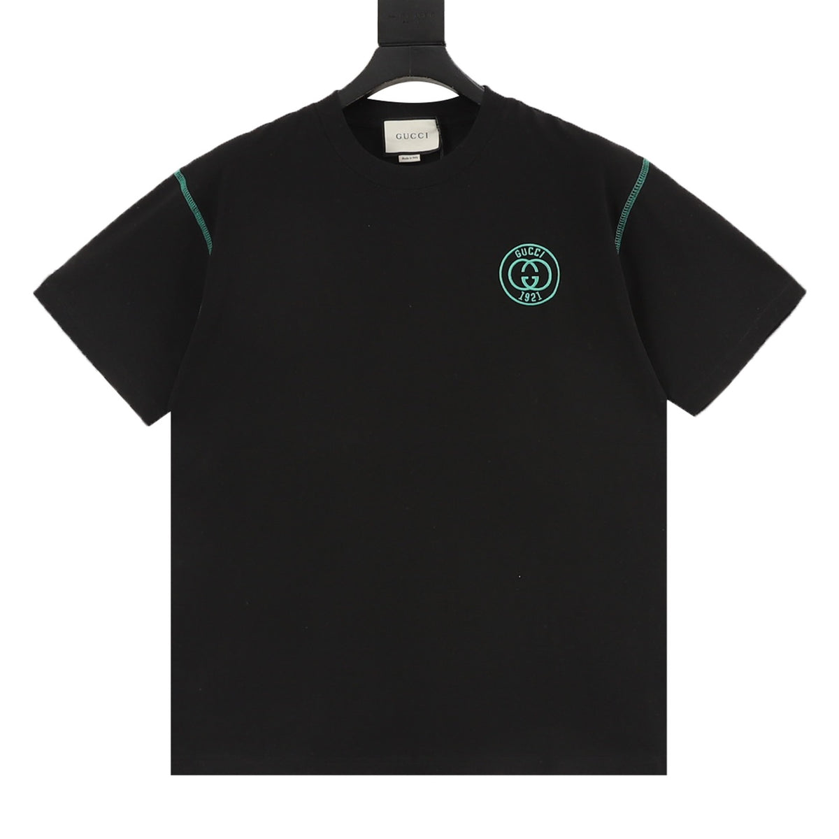 Gucci 1921 Double G Embroidered T-Shirt front view