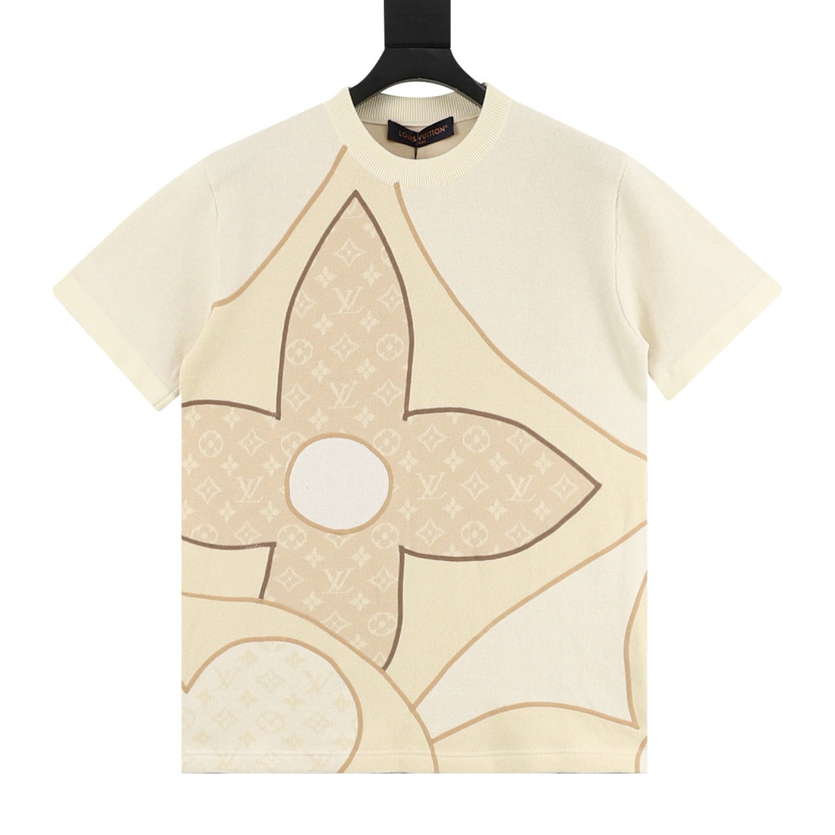 Louis Vuitton Clover Monogram Jacquard Knit T-Shirt front view
