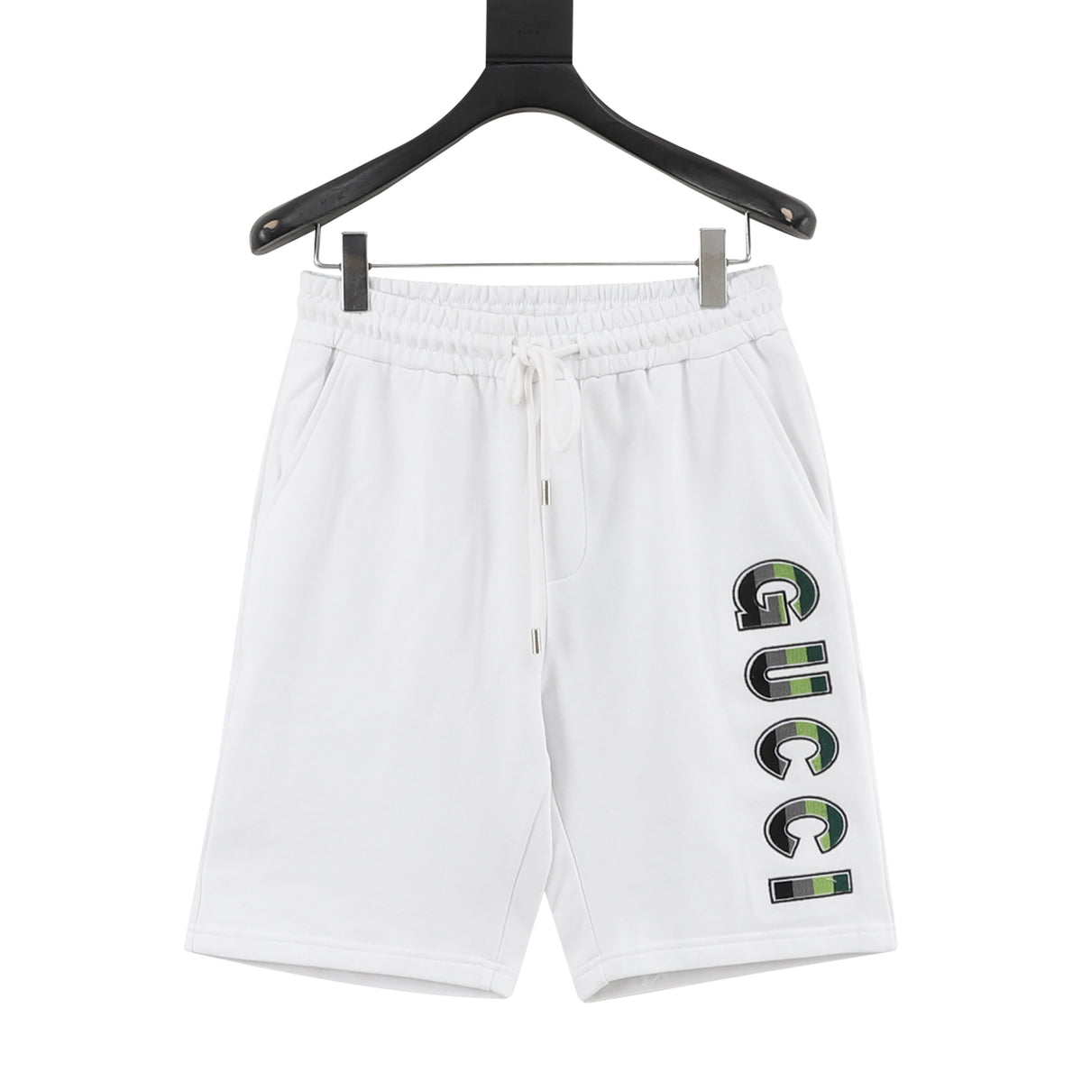 Gucci Letter Embroidered Shorts front view