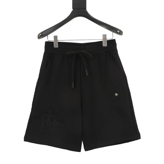 Chrome Hearts Cross Embroidered Hardware Shorts front view
