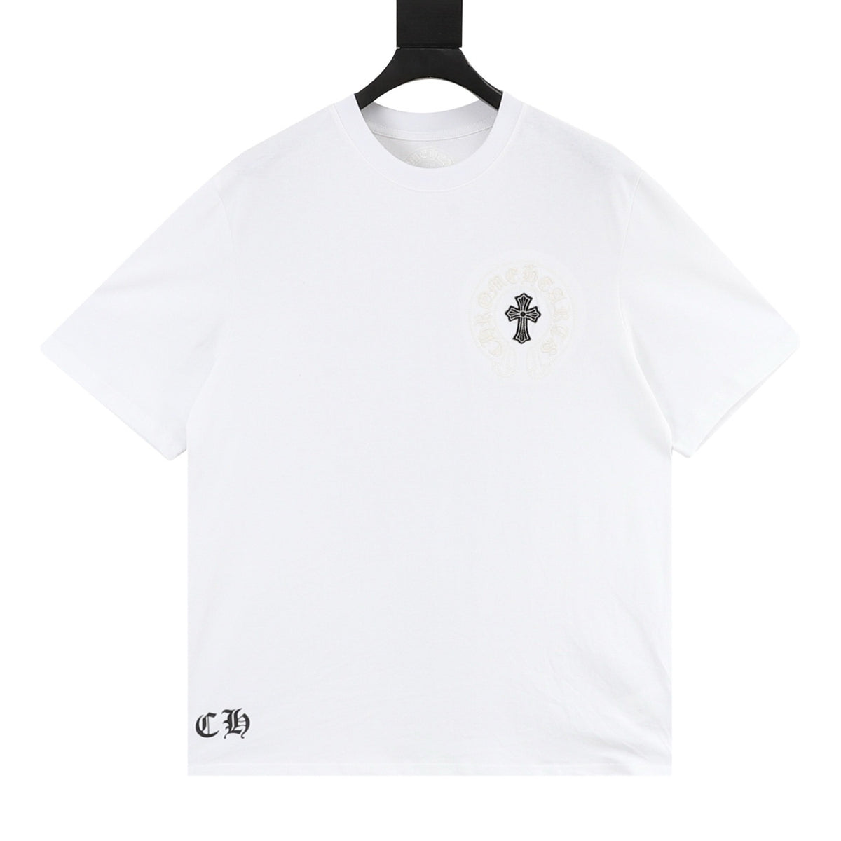 Chrome Hearts Gothic Script Cross T-Shirt front view