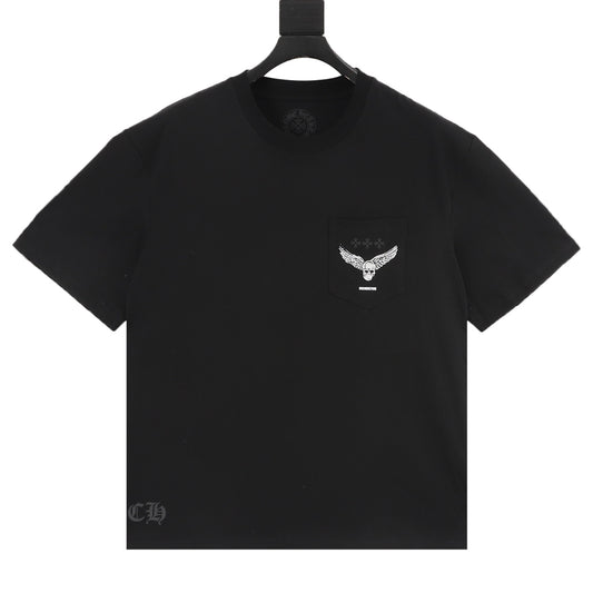 Chrome Hearts Skull Cross Print T-Shirt front view