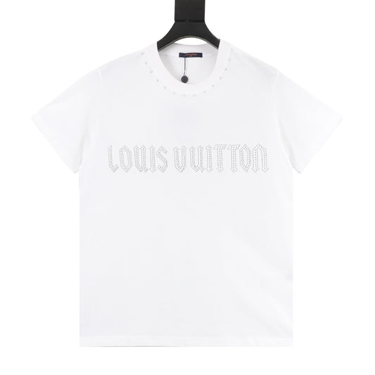 Louis Vuitton Studded Letter Logo T-Shirt front view