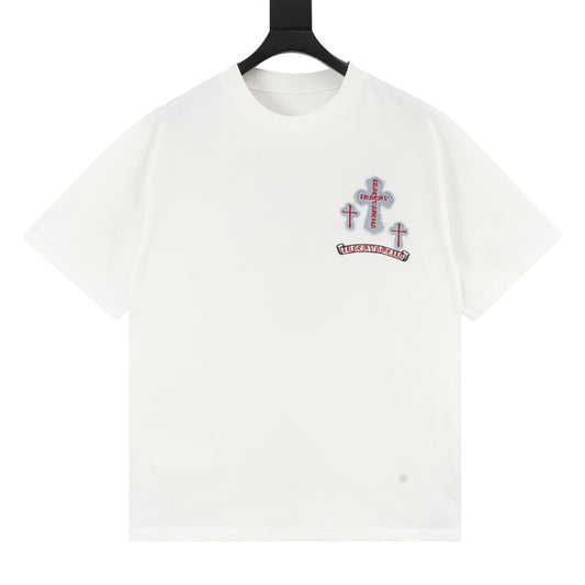 Chrome Hearts Denim Patch T-Shirt front view