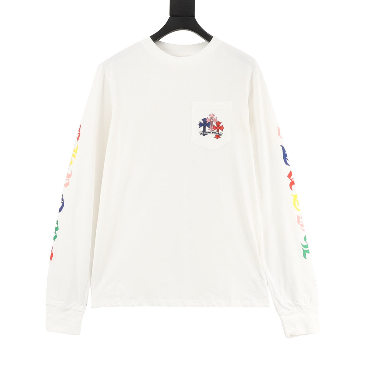 Chrome Hearts Multicolor Cross Print Long-Sleeve T-Shirt front view