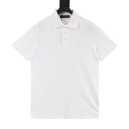 Louis Vuitton Signature Embroidered Polo Shirt front view