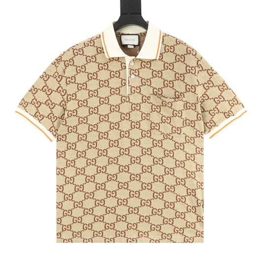 Gucci All-Over Double G Jacquard T-Shirt front view