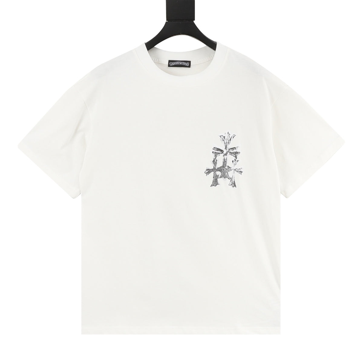 Chrome Hearts Leather Patch Cross T-Shirt front view