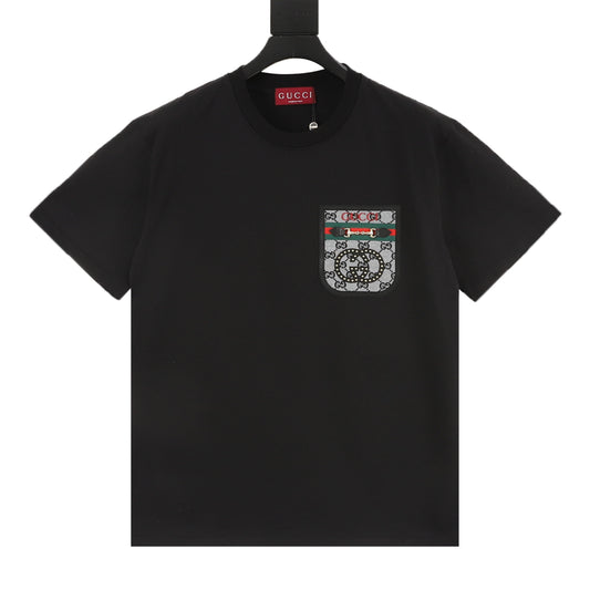 Gucci Horsebit Faux-Pocket T-Shirt front view
