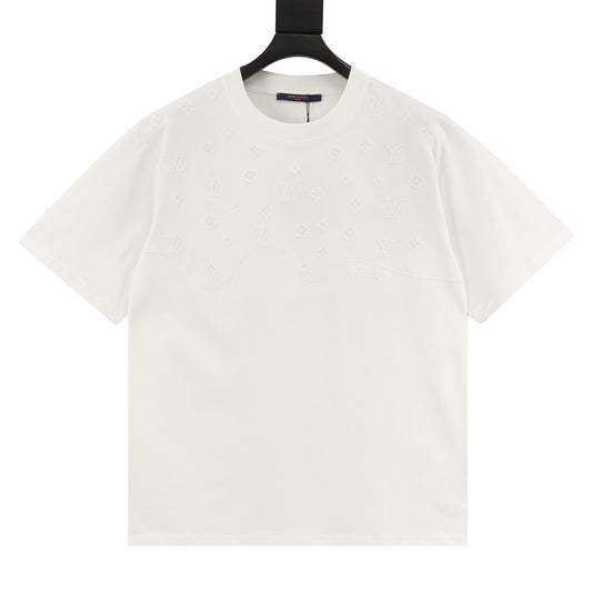 Louis Vuitton Tonal Half-Monogram Embroidered T-Shirt front view