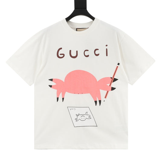 Gucci Playful Cartoon Print T-Shirt front view