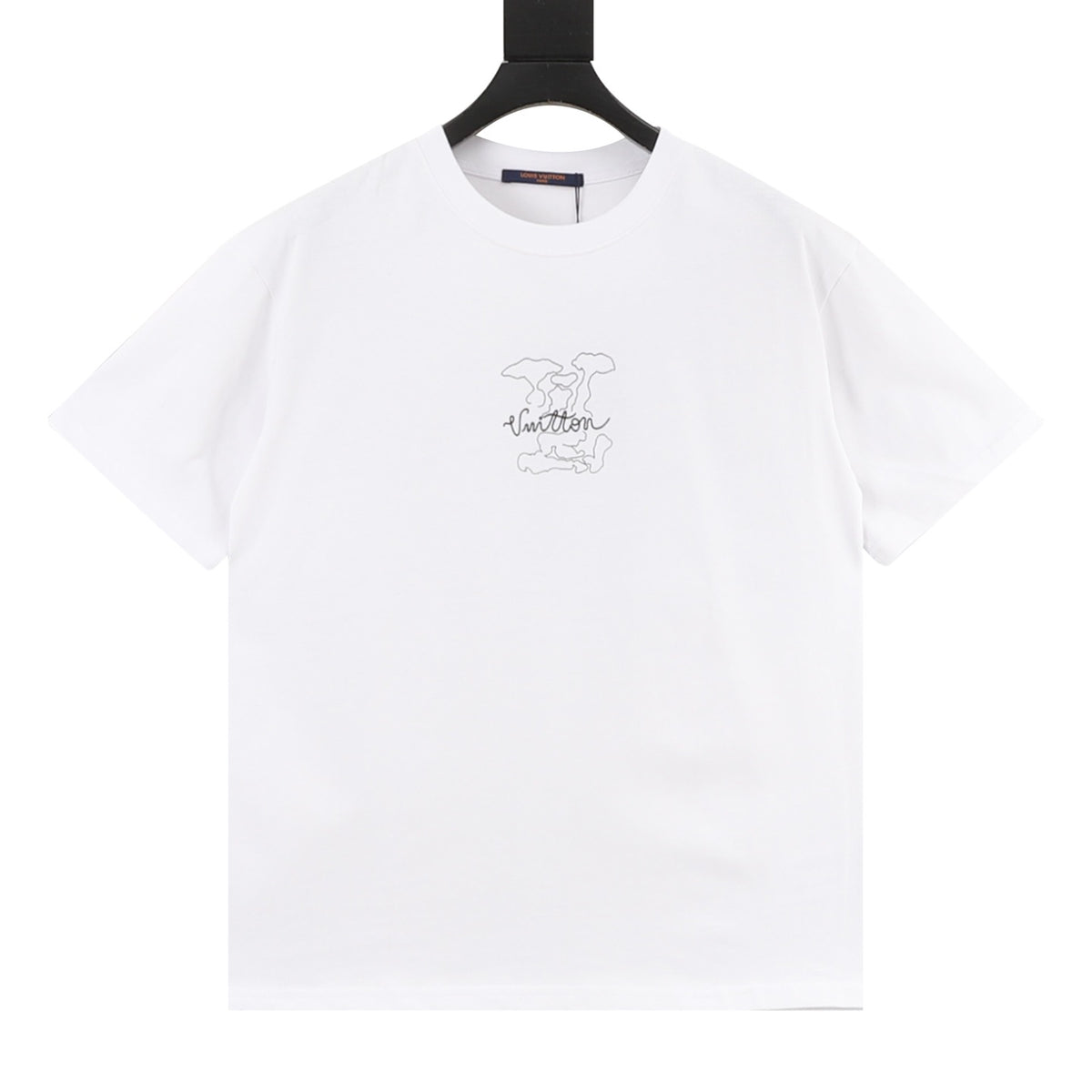 Louis Vuitton Cloud Letter Logo Print T-Shirt front view
