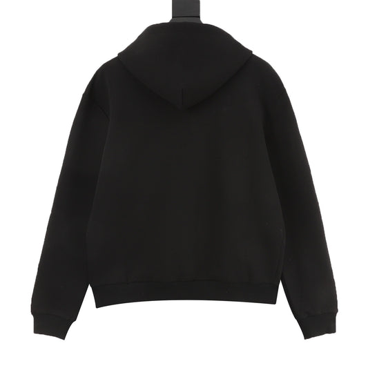 Louis Vuitton Beaded Pendant Embroidered Hoodie - Grey back view