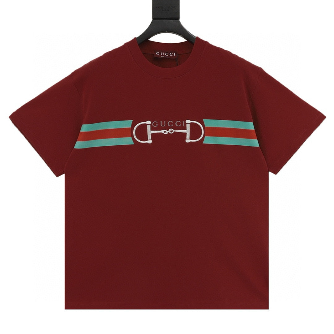Gucci Horsebit Web-Stripe T-Shirt front view