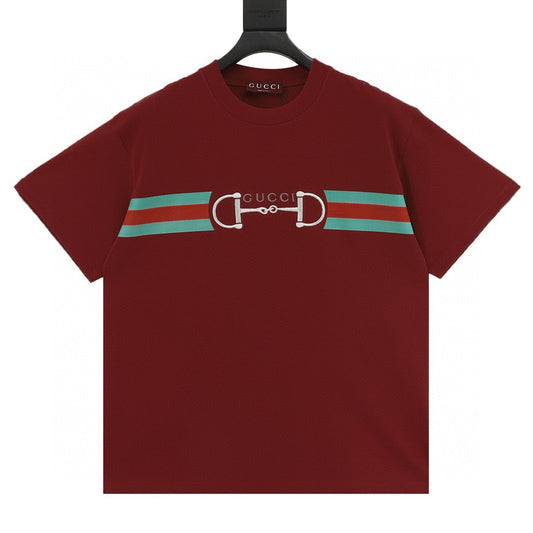 Gucci Horsebit Web-Stripe T-Shirt front view