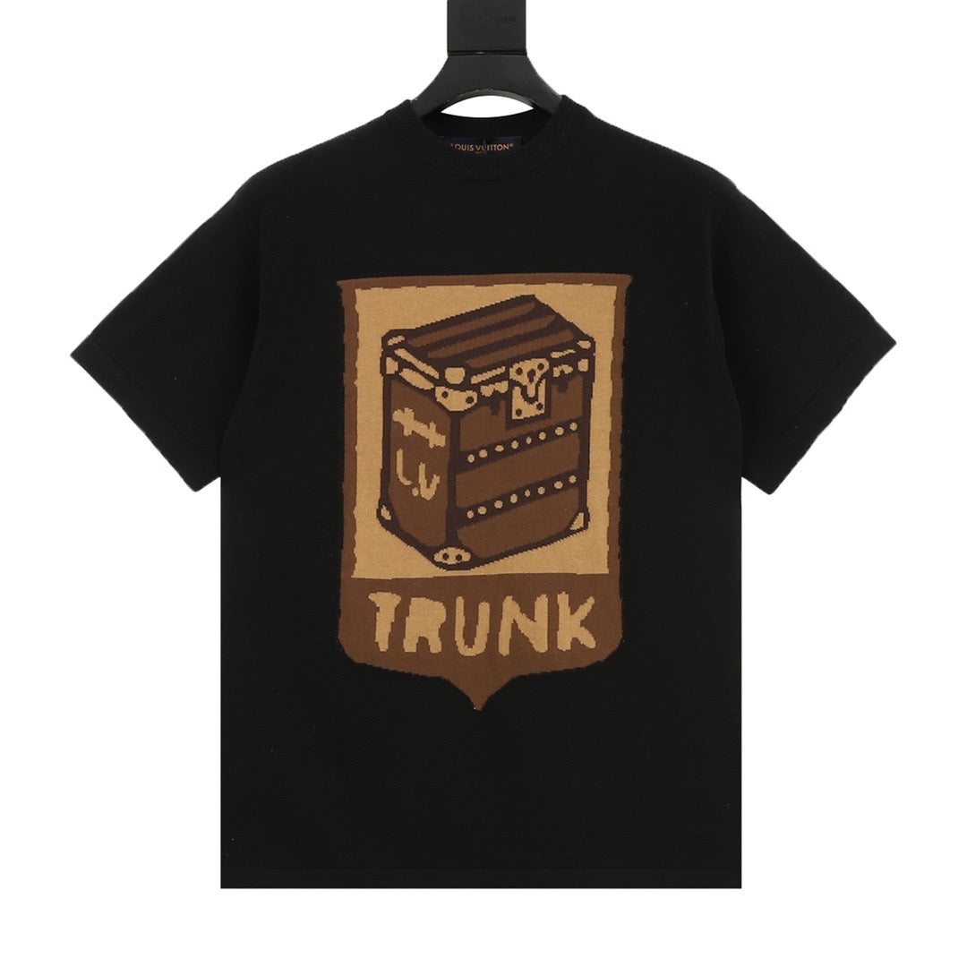 Louis Vuitton Trunk Jacquard Knit T-Shirt front view