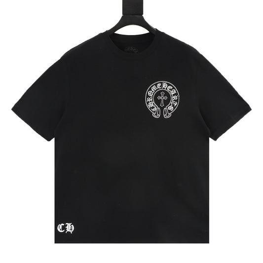 Chrome Hearts Gothic Script Cross T-Shirt front view