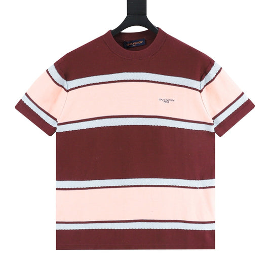 Louis Vuitton Embroidered Stripe T-Shirt front view