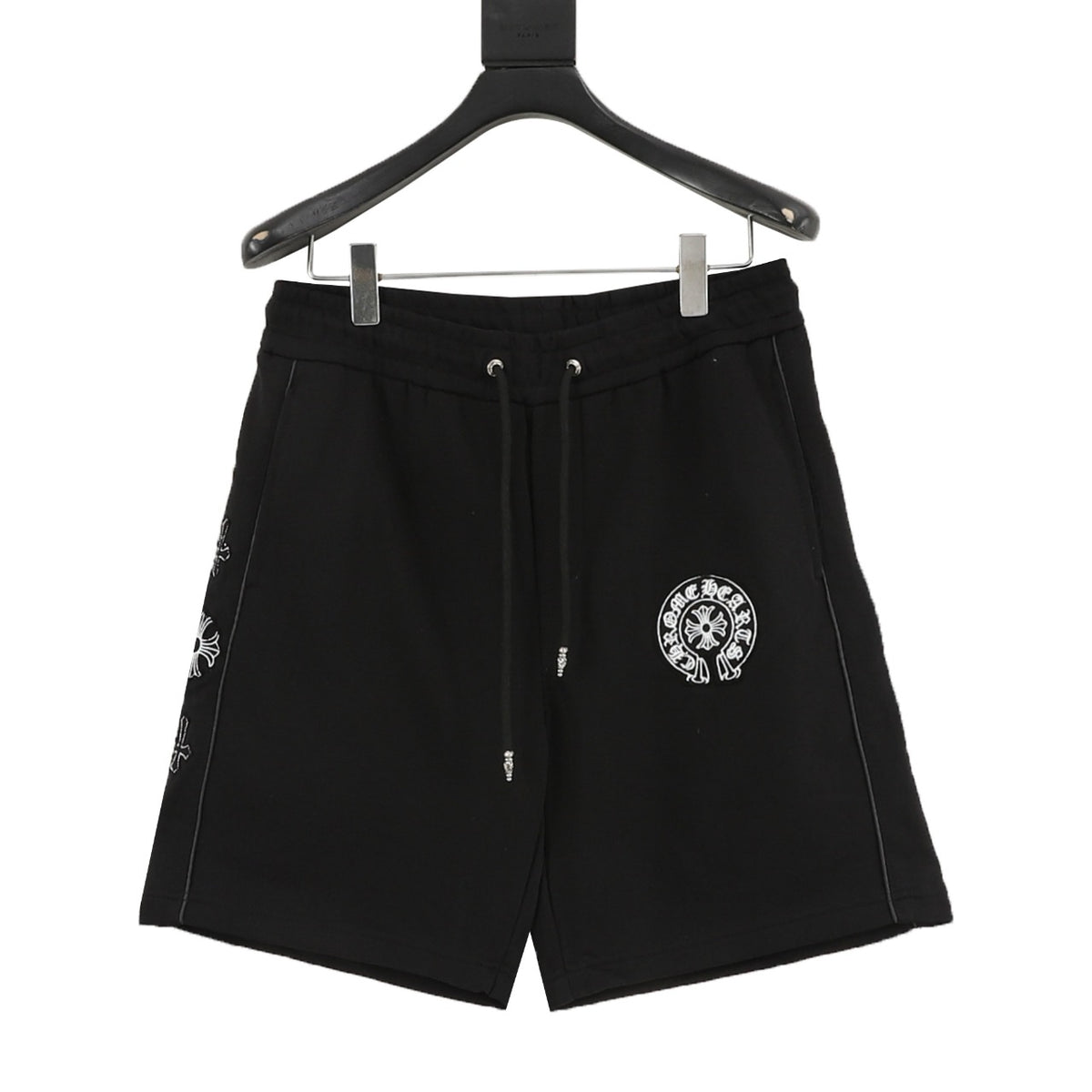 Chrome Hearts Cross Patch Embroidered Shorts front view