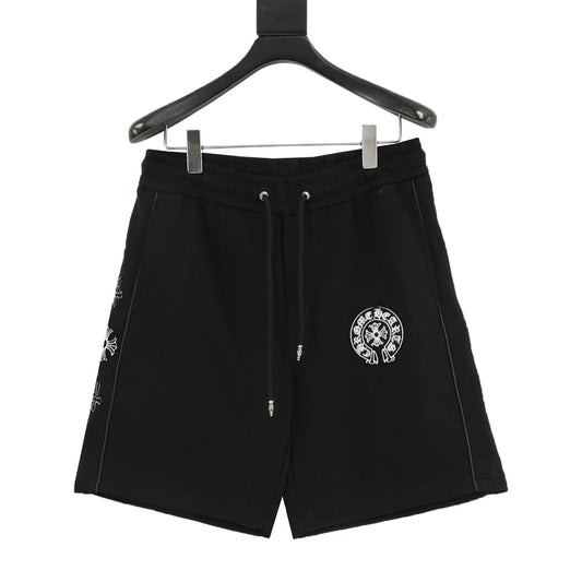 Chrome Hearts Cross Patch Embroidered Shorts front view