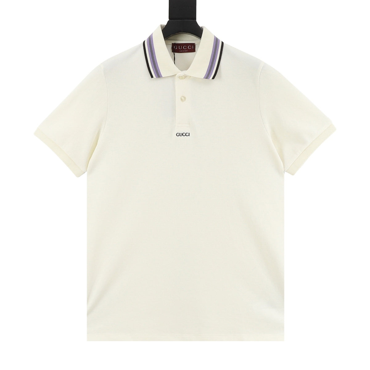 Gucci Minimal Letter Polo Shirt front view