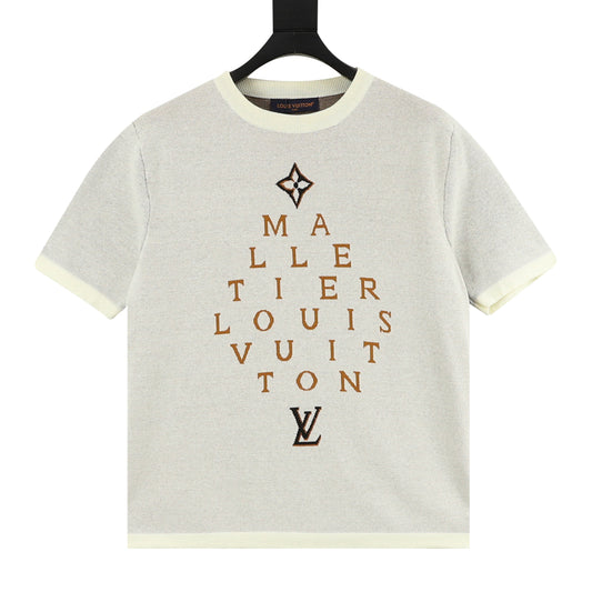 Louis Vuitton Atelier Letter Jacquard Knit T-Shirt front view
