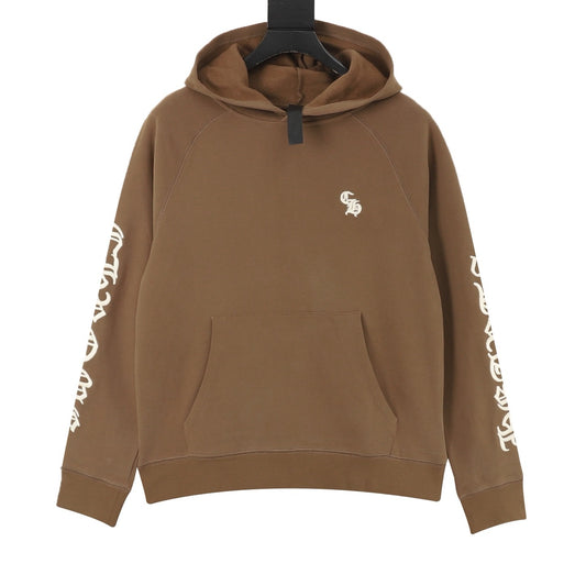 Chrome Hearts Gothic Script Embroidered Hoodie front view