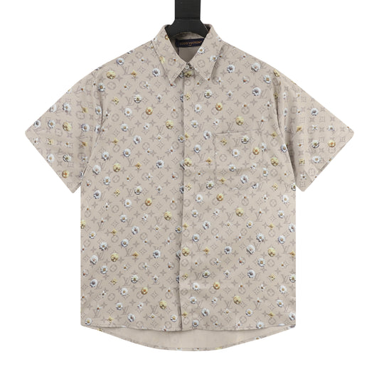 Louis Vuitton Daisy Monogram Short-Sleeve Shirt front view